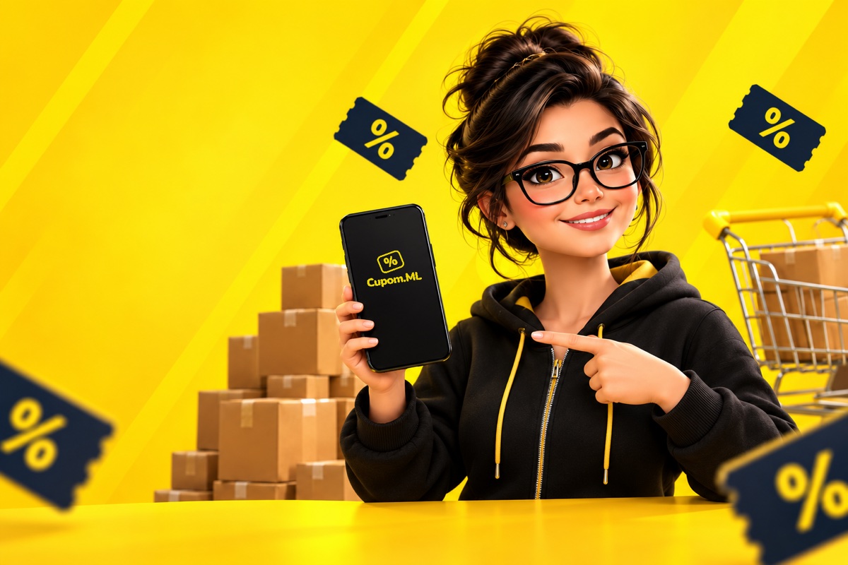 Judite apresenta o Cupom.ml no celular
